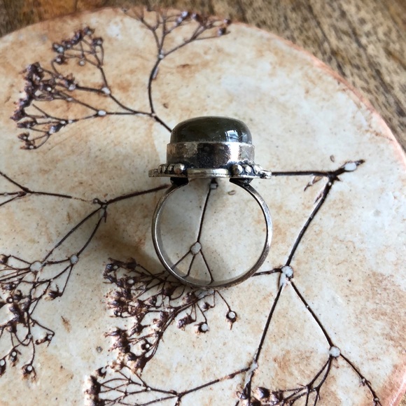 VINTAGE Labradorite Sterling Silver Ring, 5 - Picture 6 of 12